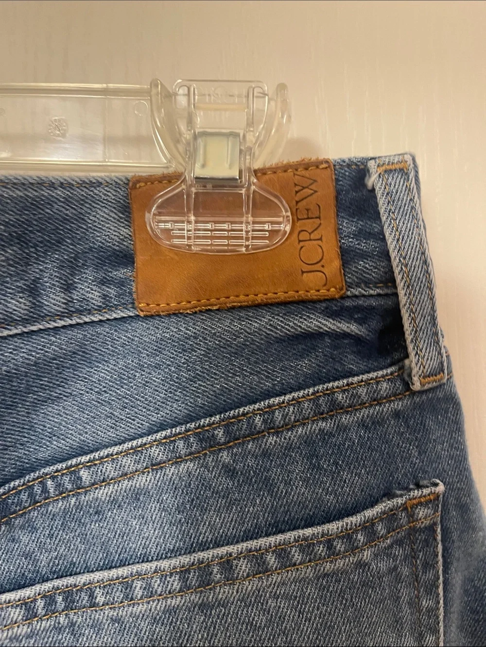 J. Crew Distressed Denim Cutoff Shorts in Blue Wash